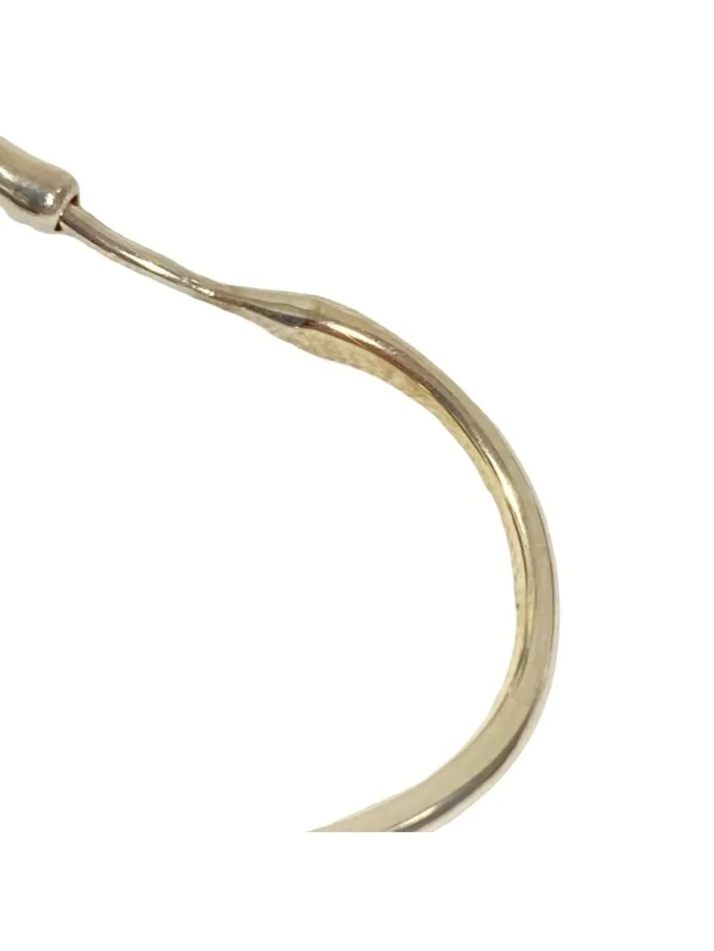 Tiffany & Co Elsa Peretti Open Heart Hoop Earrings Single Silver